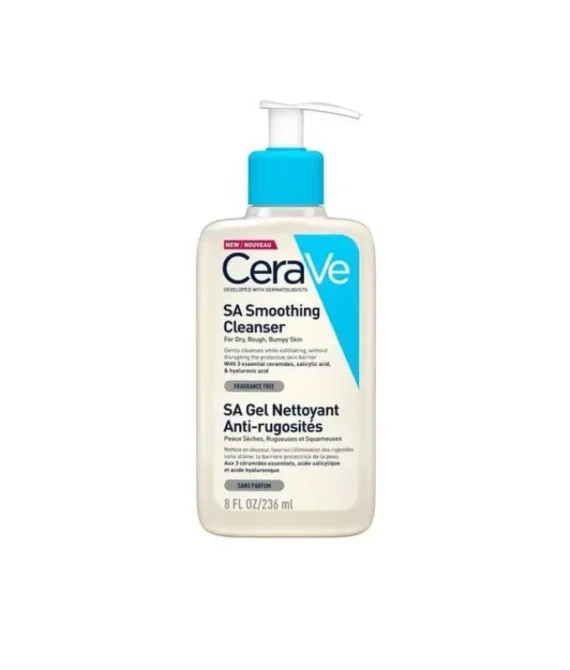 CeraVeSa Anti-rugositésGel Nettoyant pour Peaux Sèches et Rugueuses 236mlNettoie, lisse et exfolie en douceur les peaux sèches et rugueuses. Restaure la barrière cutanée.