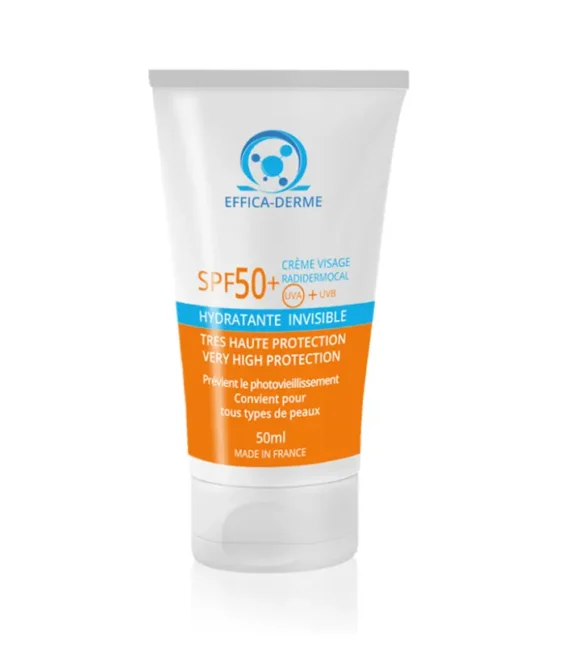 EFFICA-DERME Crème Radidermocal hydratante solaire SPF 50+ – EFFICADERME