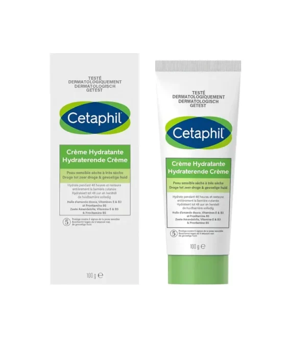 Crème Hydratante Peau Sensible Sèche À Très Sèche 100g, Cetaphil