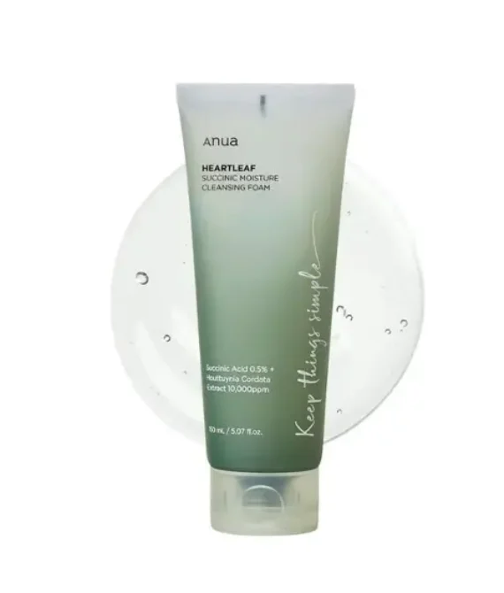 Anua – Heartleaf Succinic Moisture Cleansing Foam – Mousse nettoyante