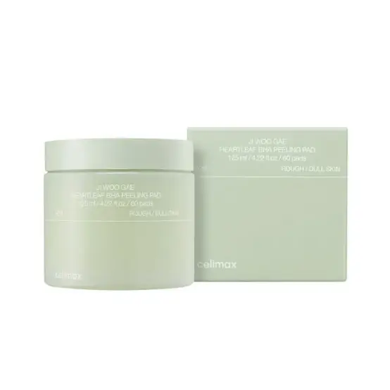 celimax - JIWOOGAE Heartleaf BHA Peeling Pad - Tampons exfoliants
