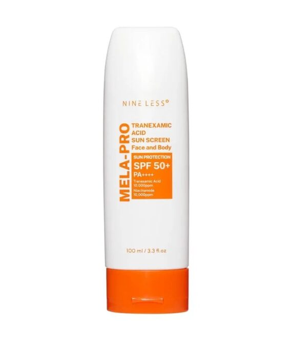 NINELESS – Protection Solaire à l’acide tranexamique SPF50+ 100 ml