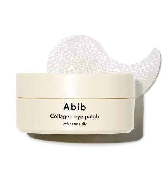 Abib – Collagen Eye Patch Jericho Rose Jelly – Patchs yeux collagène revitalisants à la rose de Jéricho