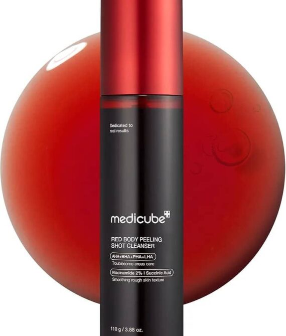medicube – Red Acne Body Peeling Shot – Sérum exfoliant anti-acné pour le corps