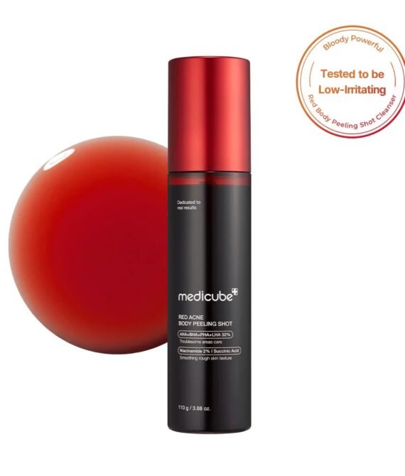 medicube – Red Acne Body Peeling Shot – Sérum exfoliant anti-acné pour le corps