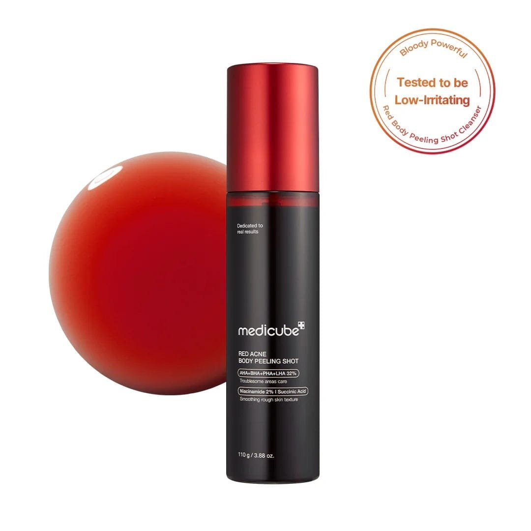medicube - Red Acne Body Peeling Shot - Sérum exfoliant anti-acné pour le corps