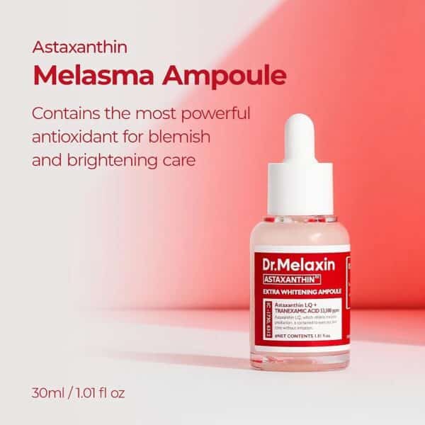 Dr.Melaxin - Astaxanthin Whitening Ampoule - Sérum blanchissant à l’astaxanthine – Image 2