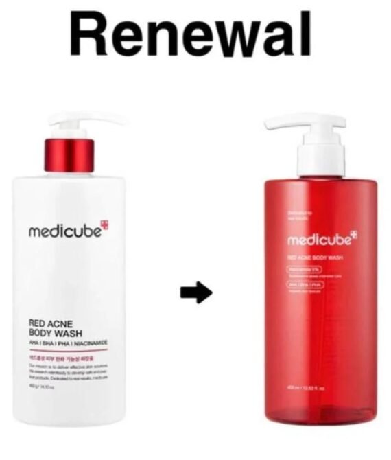 medicube – Red Body Wash – Gel douche anti-acné corps