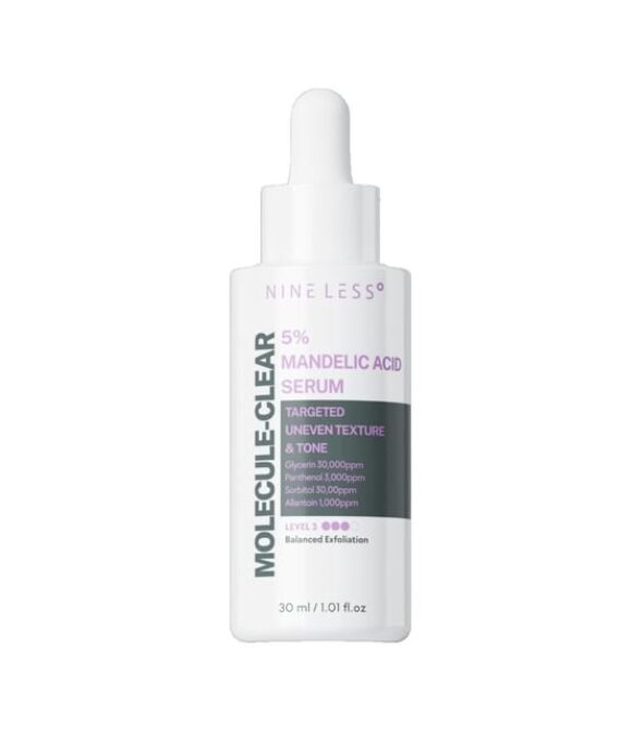 NINELESS – Molecule-Clear 5% Mandelic Acid Serum – Sérum anti-acné