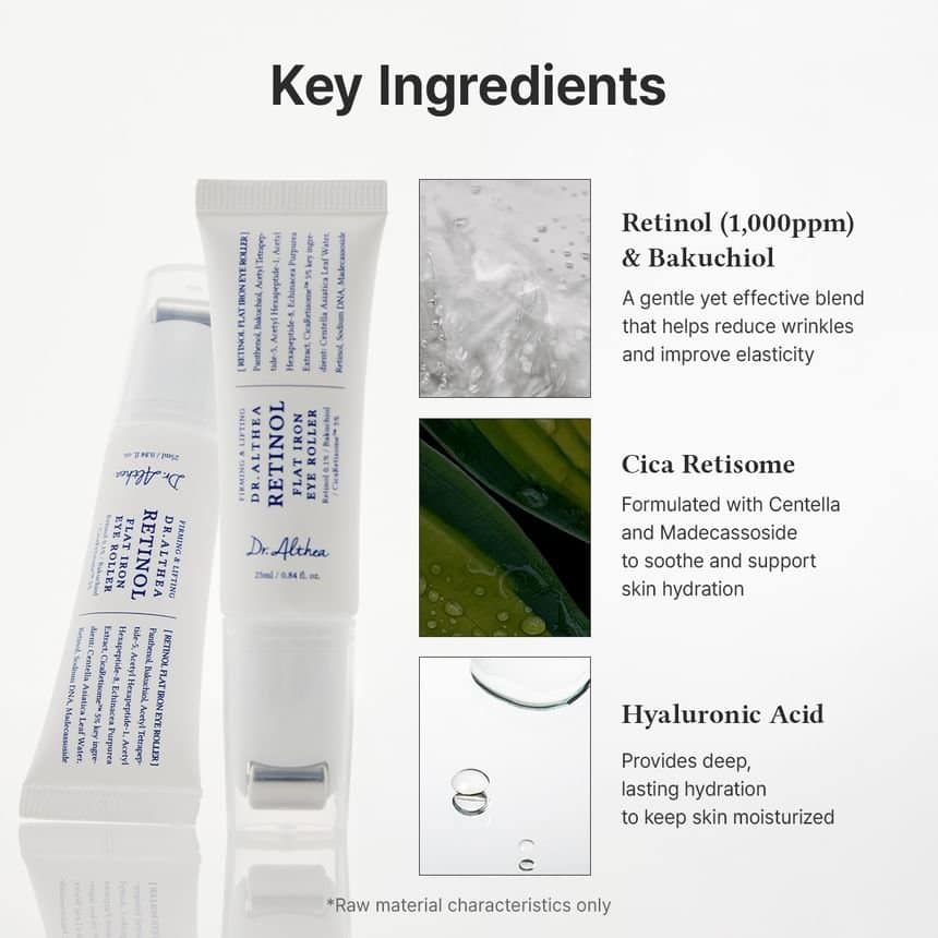 Dr. Althea - Retinol Flat Iron Eye Roller - Sérum contour des yeux