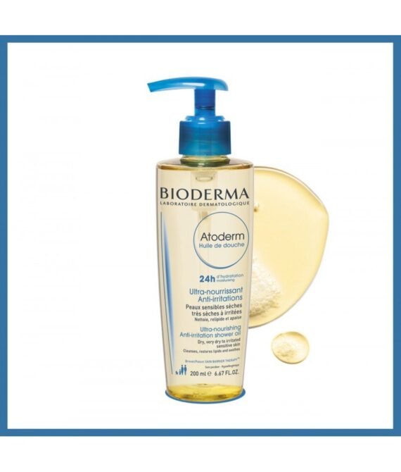 BIODERMA Atoderm Huile de Douche 24h d’Hydratation Confort Immédiat 250 ml