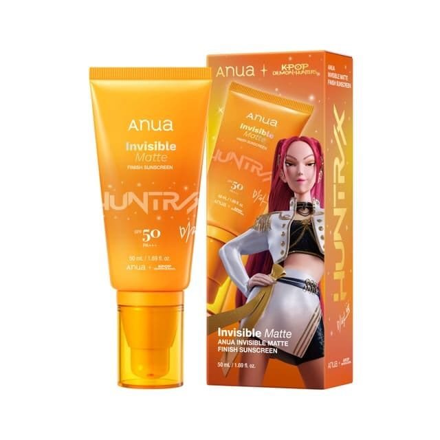 Anua - Kpop Demon Hunters Invisible Matte Finish Sunscreen - Crème solaire chimique fini mat