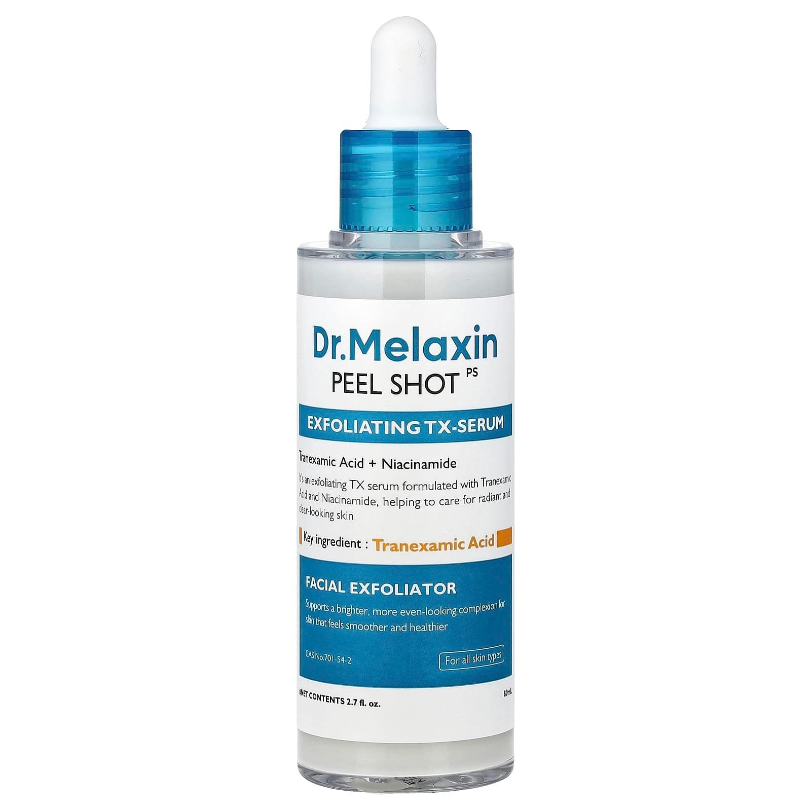 Dr Melaxin Peel Shot, Sérum TX-exfoliant, Pour tous types de peau, 80 ml – Image 2