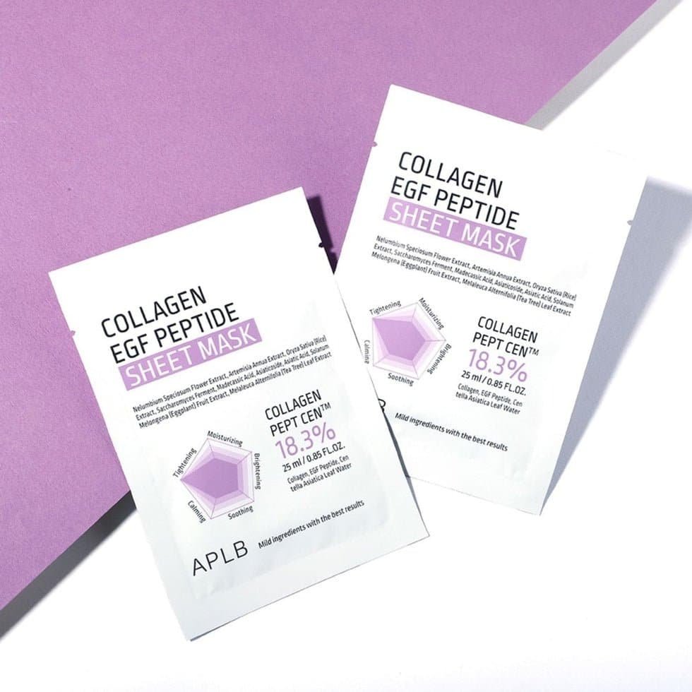 APLB Collagen Egf Peptide Sheet Mask 1piece – Image 2
