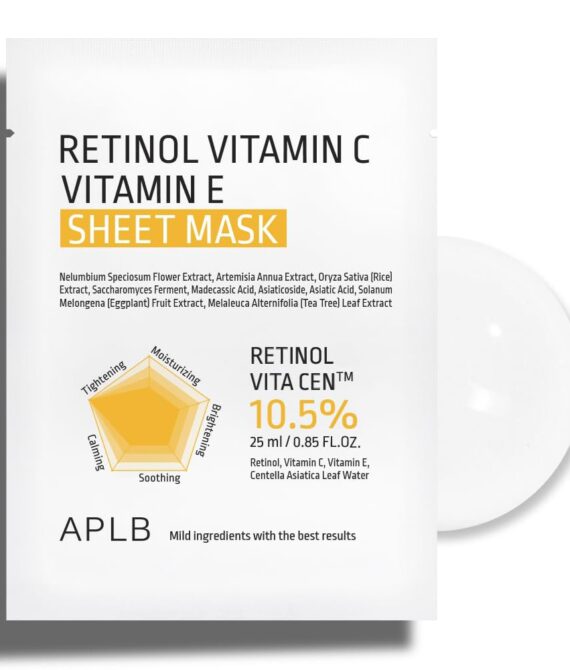 APLB Retinol Vitamin C Vitamin E Sheet Mask 1 piece