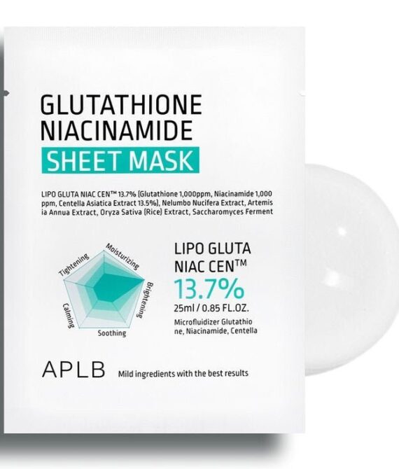 APLB Glutathione Niacinamide Sheet Mask 1 piece