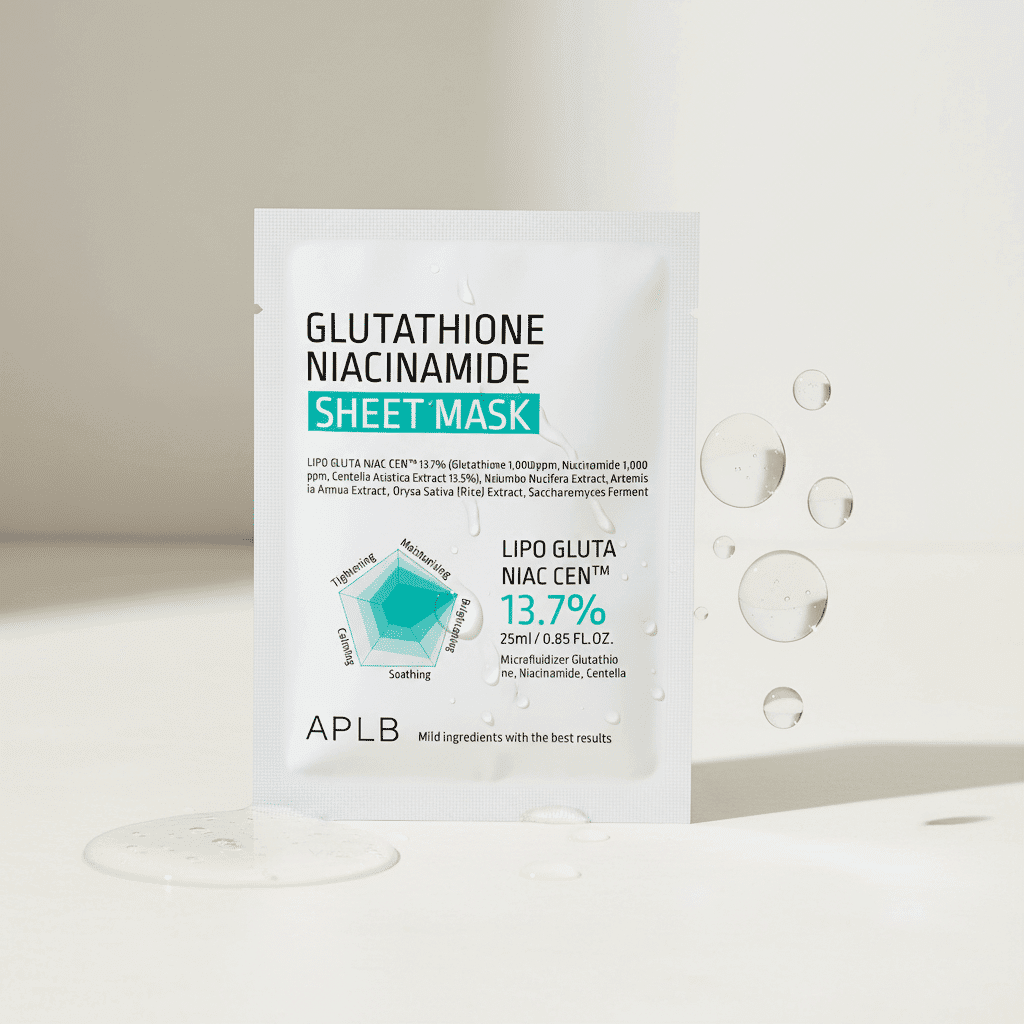 APLB Glutathione Niacinamide Sheet Mask 1 piece – Image 2