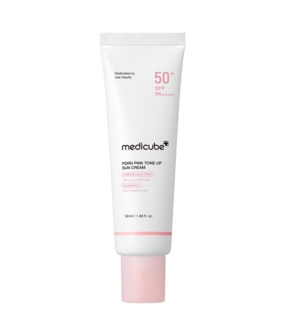 medicube – PDRN Pink Tone Up Sun Cream – Crème solaire tonifiante rose PDRN
