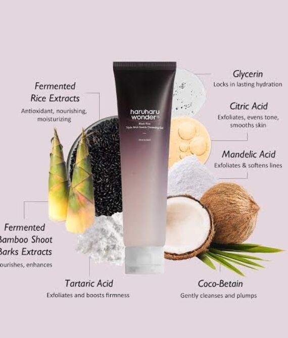 haruharu wonder – Black Rice Triple AHA Gentle Cleansing Gel – Gel nettoyant (date 11/2026)