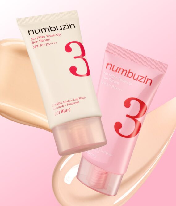 Numbuzin No.3 No Filter Tone-Up Sun Serum 50ml (2 Colors)