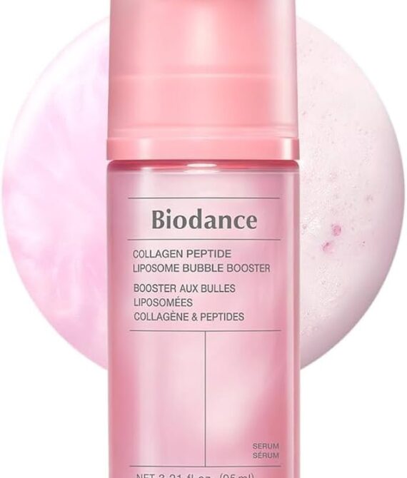 BIODANCE Collagen Peptide Lipsome Bubble Booster, Micro-Bubble Foam Essence for Elasticity and Plumping