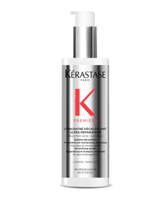 KERASTASE Première – Concentré Décalcifiant Ultra-Réparateur – Traitement Capillaire Pré-Shampoing – Sans Sulfate – Cheveux Abîmés – 250 ml