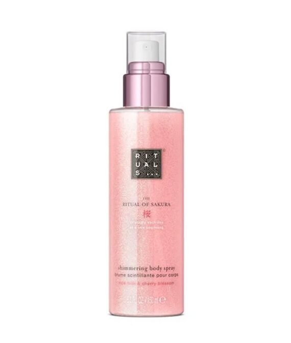 The Ritual of Sakura Shimmering Body Spray
brume scintillante pour corps, 150 ml