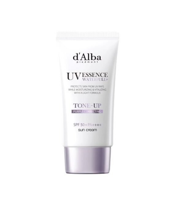 d’Alba – Waterfull Purple Correcting Tone-Up Sun Cream – Crème crème solaire teintée violette