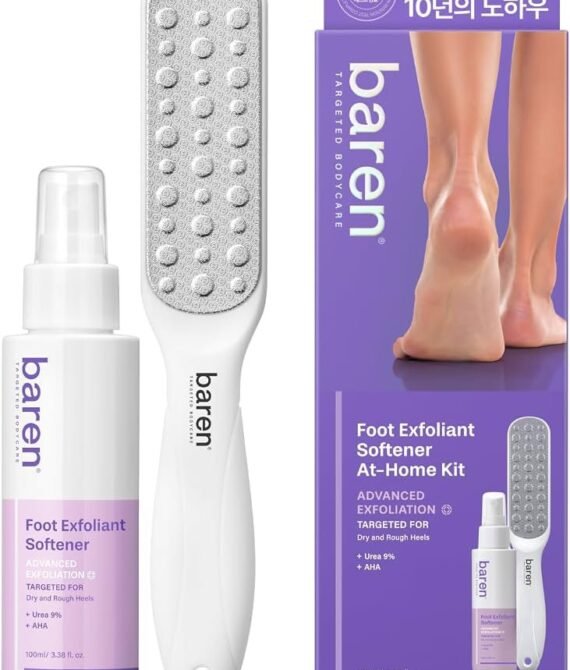 Baren foot exfoliant softener at-home kit