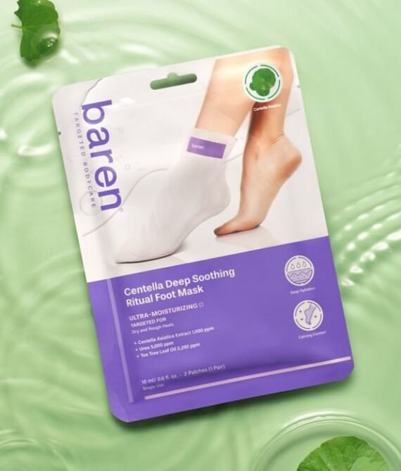 baren – Centella Deep Soothing Ritual Foot Mask – Masque apaisant pour les pieds- 3 paires