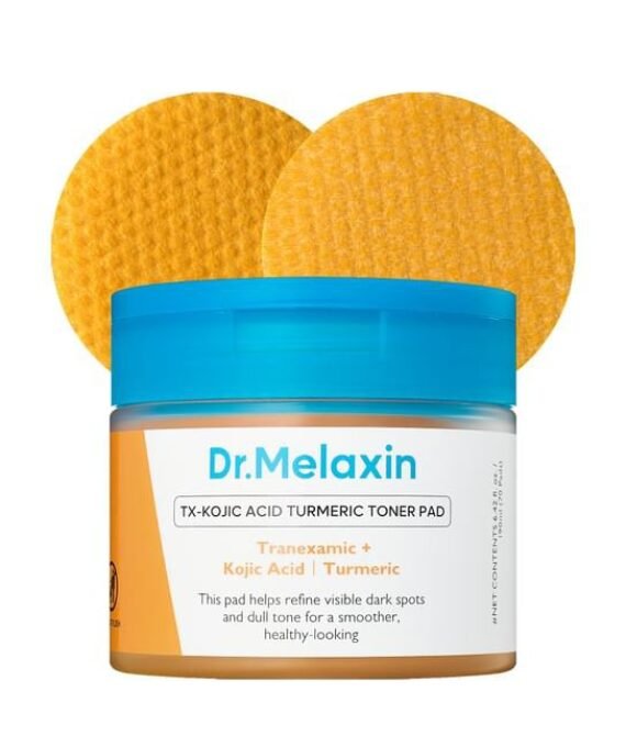 Dr.Melaxin – TX-Kojic Acid Turmeric Toner Pad – Disques toniques éclat à l&rsquo;acide kojique et curcuma